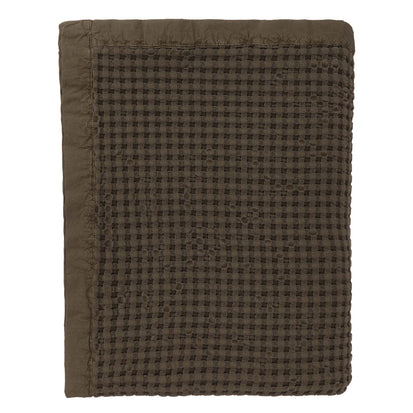 Tagesdecke Veiros Sao, Moosgrün, 100% Baumwolle