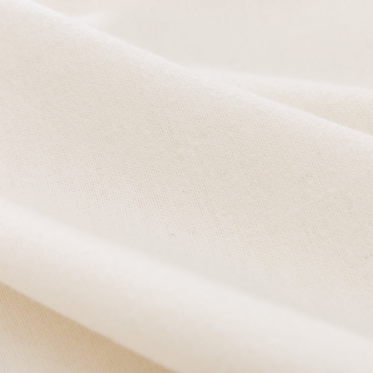 Flanell-Spannbettlaken Vilar Naturweiß, 100% Bio-Baumwolle | Hochwertige Wohnaccessoires