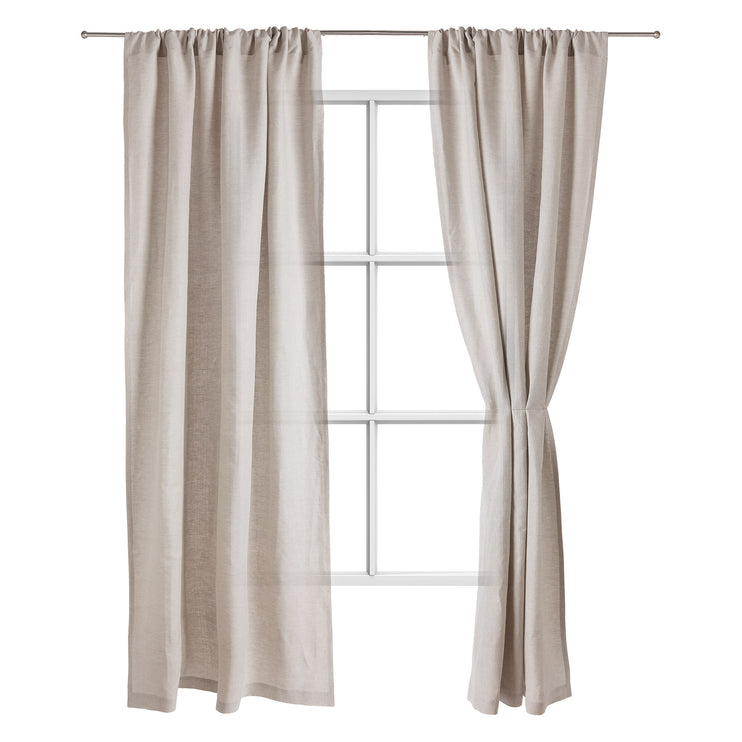 Vorhang Set Zelva Natur, 100% Leinen