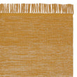 Läufer Ziller, Leuchtendes Senfgelb & Naturweiß, 100% Baumwolle