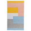 Strandtuch Vigo, Gelb & Rosa & Eisblau, 100% Baumwolle